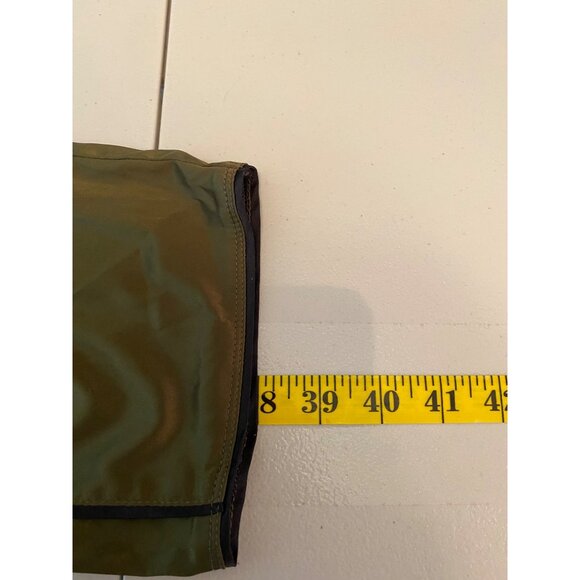 Abercrombie & Fitch Olive Green Satin Track Pants Polyester & Elastane Small - Picture 7 of 10